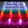 Vízálló, színes led teamécses