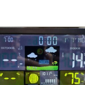 Meteorológiai állomás LCD kijelzővel