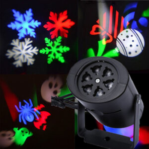 Karácsonyi ledes lézer kivetítő mini lámpa – 4 W mozgó mintás fény
