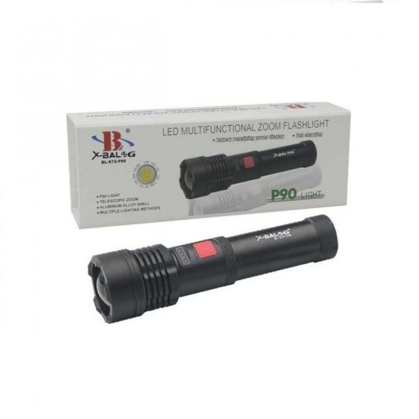 X-Balog BL-X72-P90 Zseblámpa, 1500 lumen, IPX4 vízállóság