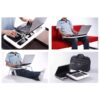 E table Állítható Dőlésszögű Összecsukható Laptop Asztal, laptop hűtővel,2 DB USB, pohártartó - Image 3