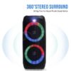 ABS-2408 Hordozható Bluetooth Hangszóró SuperBass