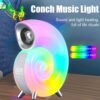 Csigaház Éjszakai fény, Bluetooth hangszoró és ébresztő óra, napfelkelte szimulációval - Image 6