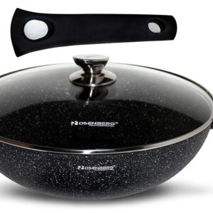 Rosenberg wok, levehető fogantyúval 32cm