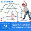 Bunker készítő gyerekeknek ,világít a sötétben 87db-os