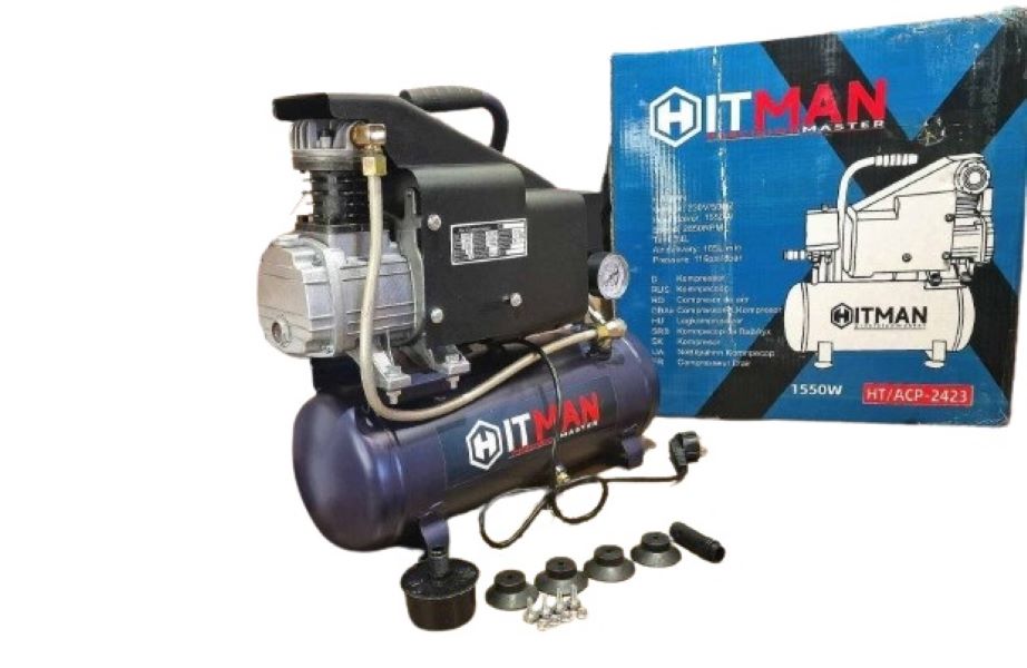 Hitmann 14 literes kompresszor, 1550 W 8/bar 185L/min HT/ACP2423