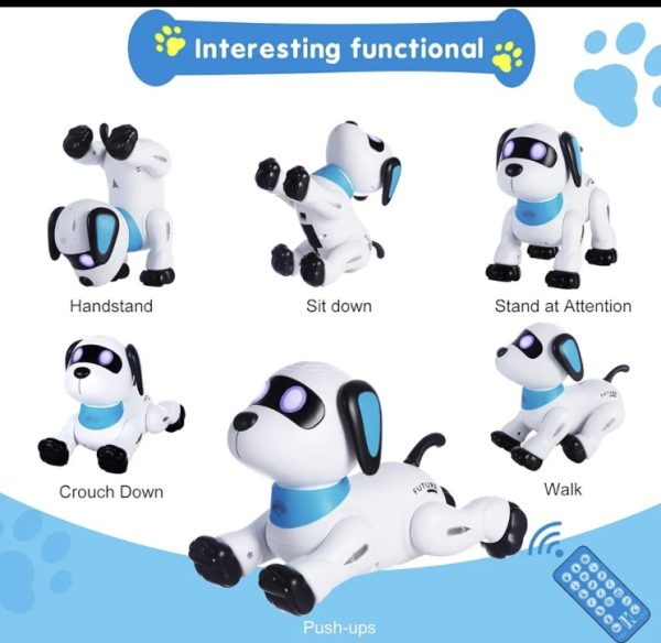 Elemmel müködő interaktív robot kutya ,többféle funkcióval ,16x11,2x17 cm