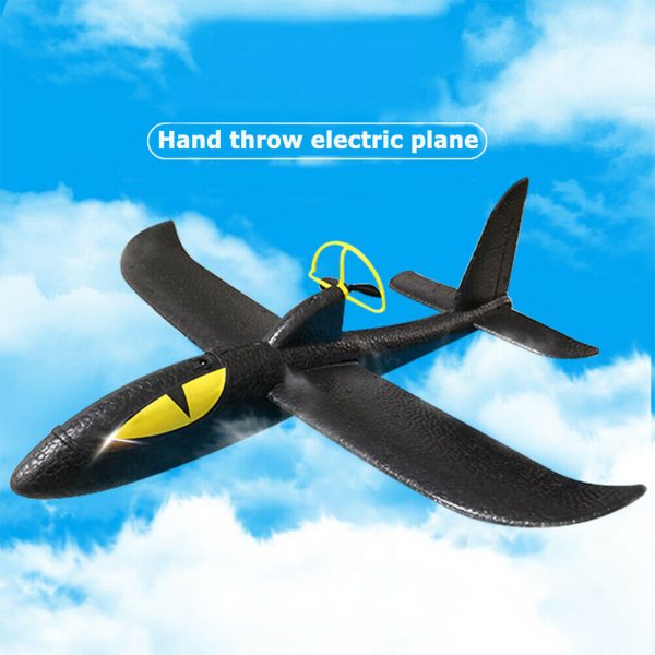 Akkumulátoros habszivacs propelleres repülőgép, 36 x 35 x 10 cm , fekete