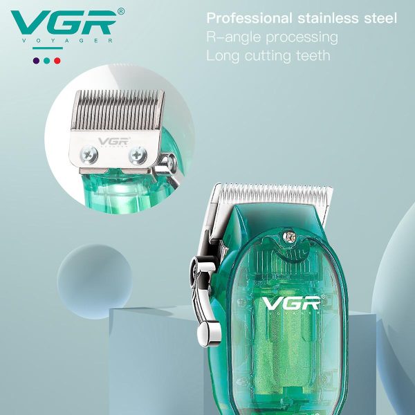 VGR V-660 professzionális vezeték nélküli hajnyíró ,lcd kijelzővel és átlátszó dizájnal , 3,5 óra folyamatos használati idő
