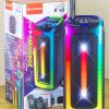 Kolav hordozható akkumulátoros bluetooth hanszoró , usb , fm rádió, mikrofon , rgb fényekkel és távirányítóval, D2806