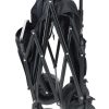 Caro Kézi összecsukható strand és szállítókocsi, 90L , max 175kg , 73×49×87 cm , fekete