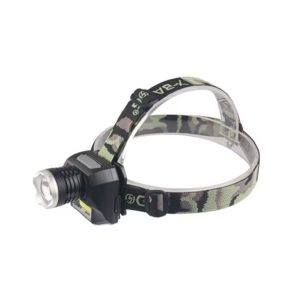 X-Balog BL-6919B Cree + COB fejlámpa, katonamintás fejpánttal