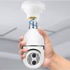 Alloet Smart Wifis Kétlencsés Biztonsági Kamera E27 Foglalatba Rögzíthető WiFi IP