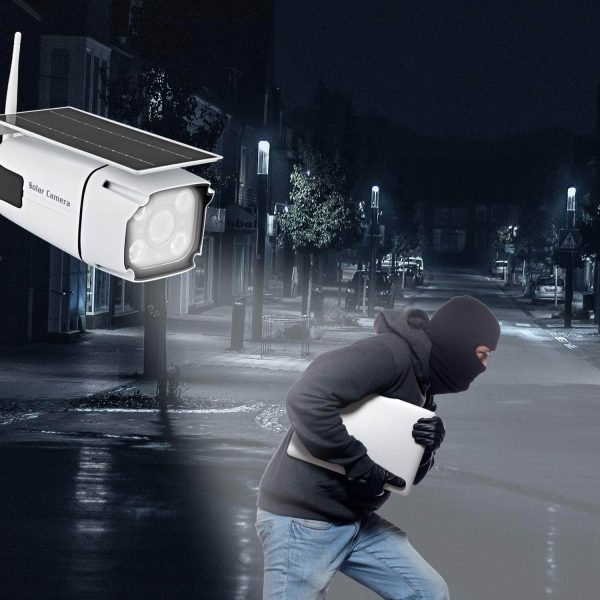 Watchmen CCTV Napelemes vezeték nélküli biztonsági kamera - 2,4 GHz WiFi IP67 vízálló, mozgásérzékelő