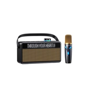 BT-K25 Bluetooth Karaoke hangszóró, LCD kijelző, vezeték nélküli mikrofon