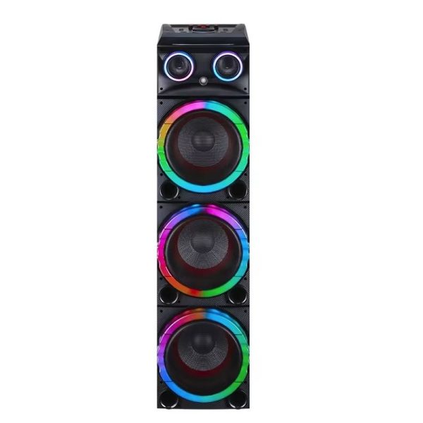 HS-TD10V3 Vezeték nélküli hangszóró, 3x10" basszus és egy magassugárzó, BT/USB/TF/FM/AUX/Karaoke/TWS