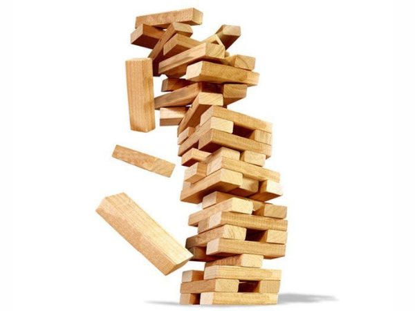 Jenga társasjáték ,dobókockákkal