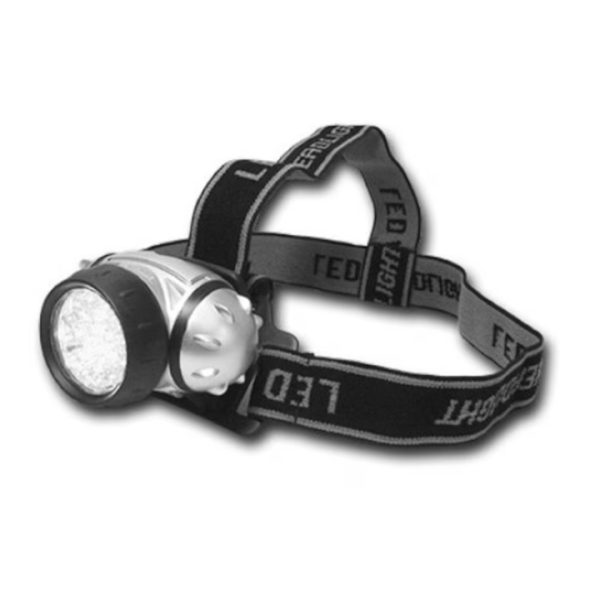 OEM Szürke fejlámpa, 7 LED, IP44