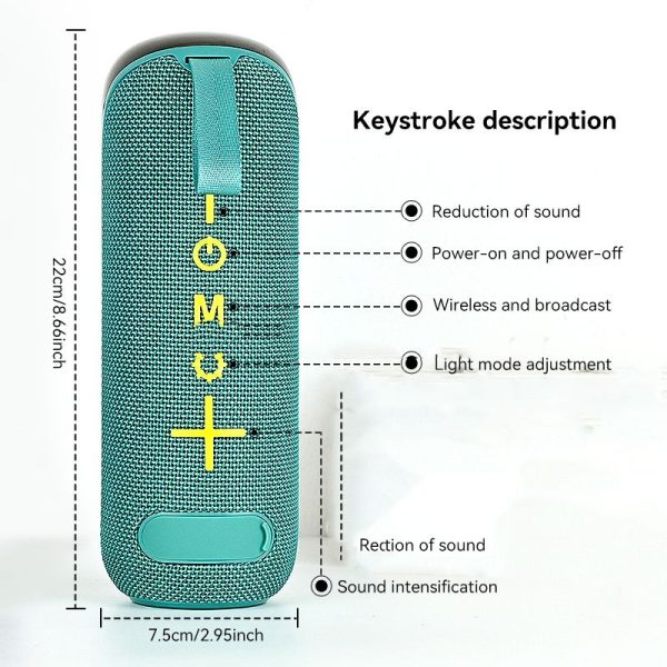 OKOP KP-558 Bluetooth Magic LED hangszóró akkus,Mp3,Rádió,USB, TF/micro SD kártya, AUX