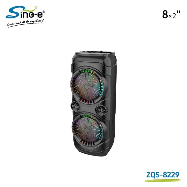 Sing-e ZQS8229 BT hangszóró, 20W × 2, 45Hz-18KHz, 50 dB