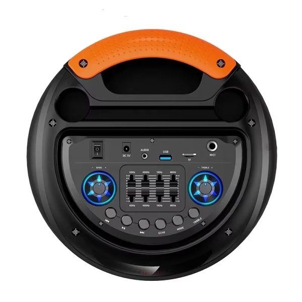 Sing-e ZQS8237 Hordozható hangszóró, 8 hüvelyk*2, 40W, USB/TF/FM/BT