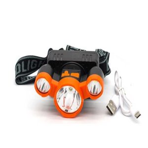 Szuperfényes fejlámpa, 3 x Cree XPE LED, fejpánttal