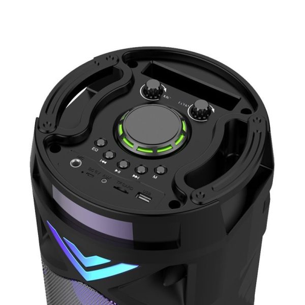 ZQS-6201 Hordozható hangszóró, Bluetooth hangfal mikrofonnal és távirányítóval, 30W