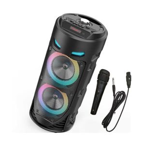 ZQS4239 Hordozható Bluetooth hangszóró karaoke mikrofonnal, 15W