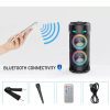 ZQS4239 Hordozható Bluetooth hangszóró karaoke mikrofonnal, 15W