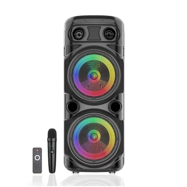 ZQS8210S Super Bass 8" bluetooth hangszóró karaoke mikrofonnal, 30W