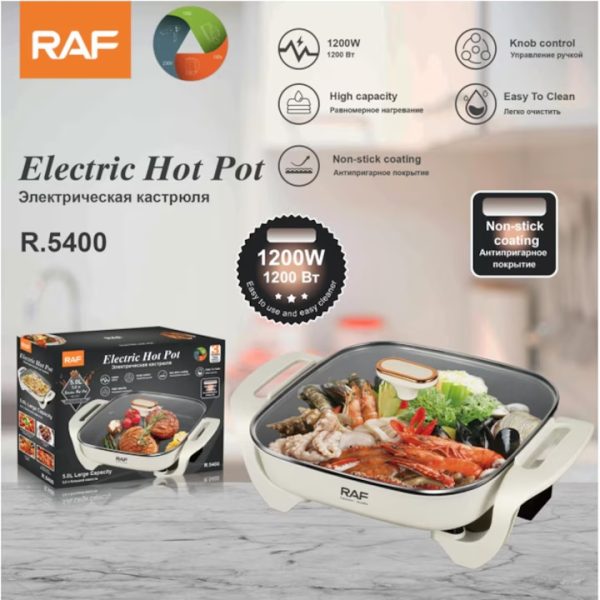 Raf Elektromos Hot Pot , 1200 W , 5L , R.5400