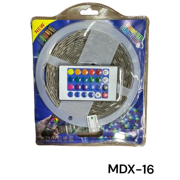 MDX-16 LED szalag 5 méteres távirányítóval és telefonos applikációval