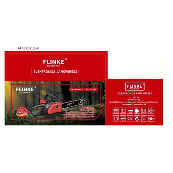 Flinke FK-4040 Elektromos láncfűrész 405mm láncvezető, 3200W, 400 m/min