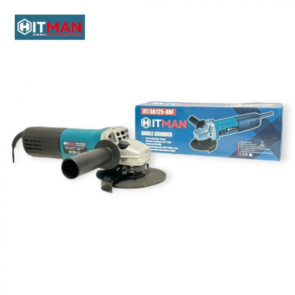 Hitman HT-AG125-8RF Sarokcsiszoló, 1250W, 125mm Tárcsa, Fordulatszám-szabályozó