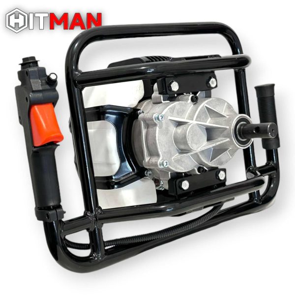 Hitman HT-ED76MAX 6.5HP 73cc Benzinmotoros Talajfúró 3 Fúrófejjel (100mm, 150mm, 200mm)