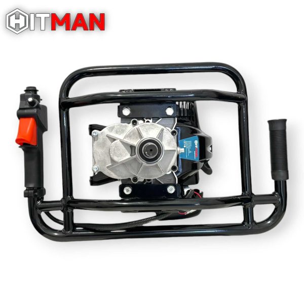 Hitman HT-ED76MAX 6.5HP 73cc Benzinmotoros Talajfúró 3 Fúrófejjel (100mm, 150mm, 200mm)