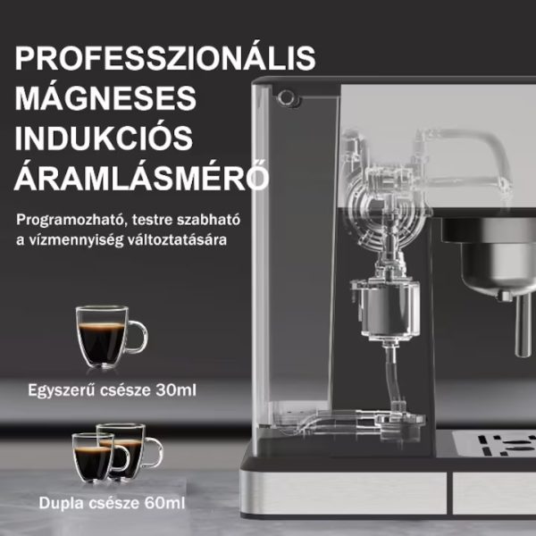 Kaif Style Explora Series ,Manuális kávéfőző 3 az 1-ben, Nespresso kapszula ,őrölt, kávékávépárna, 20 bar, 1400 W, azonnali előmelegítés 20 másodpercig, programozható, tejhab, forró víz,TC51A