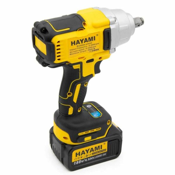 Hayami HA-1007 Ütvecsavarozó 1350 Nm, 2db 21V 6000mAh akkumulátorral