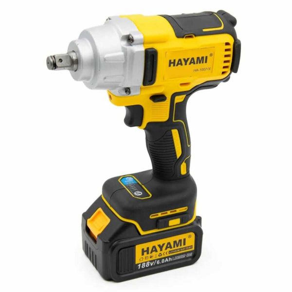 Hayami HA-1007 Ütvecsavarozó 1350 Nm, 2db 21V 6000mAh akkumulátorral