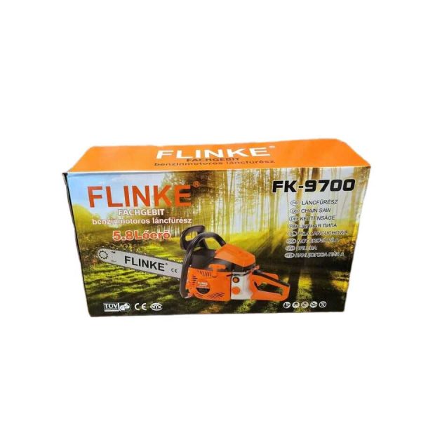 Flinke FK-9700-2 Benzinmotoros láncfűrész 450mm-es láncvezető("18), 5,8 lóerő, 65 ccm