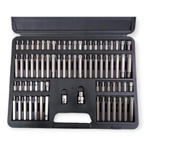 Haina HA-0062 75db-os Bitkészlet Torx, Spline, Bordás, Imbusz kofferban