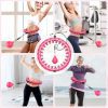 Fitness hula hop karika súlyzóval , 24 kivehető csomóval
