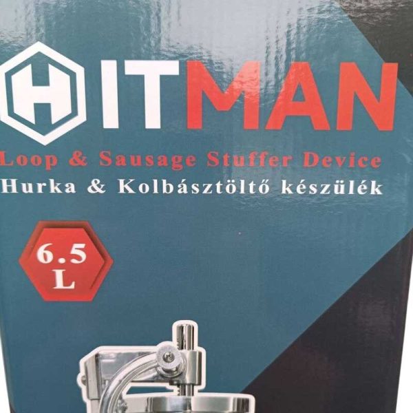 Hitman Nagy Álló Hurkatöltő - 6,5 literes, rozsdamentes acél 6 db töltőfejjel