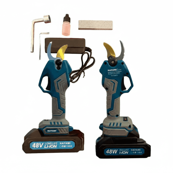Hayami HA-1027 Dupla Akkumulátoros Metszőolló Digitális kijelzővel, 30mm, 600W