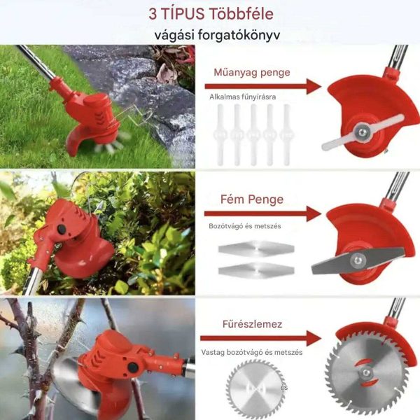 Weber Tech Tools Elektromos Akkumulátoros Fűkasza 21V