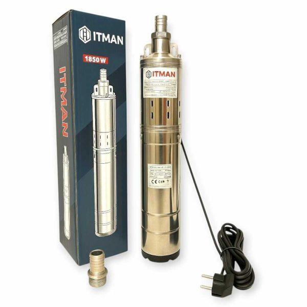 Hitman SP6833 Mélykúti Csőszivattyú – 1850W, 6500 l/óra, 35m szívómélységgel