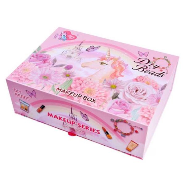 Makeup Box kislányoknak rengeteg sminkkel és gyöngyökkel