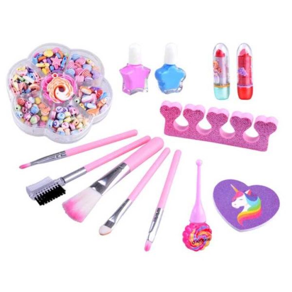 Makeup Box kislányoknak rengeteg sminkkel és gyöngyökkel
