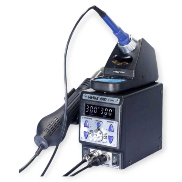 Yihua YH899D-II 2-Funkciós SMD Forrasztóállomás, 700W – Kombinált forrólevegős és forrasztópákás rendszer