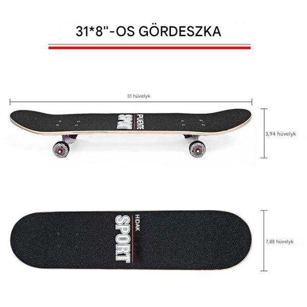 Puente Trick Gördeszka / Freestyle Gördeszka, 80x20 cm